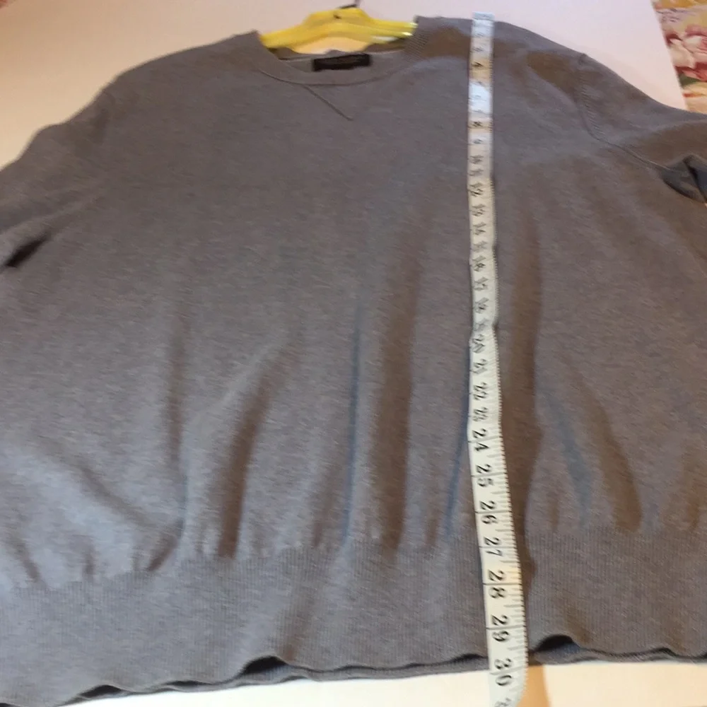 Banana Republic Gray Cotton Cashmere Sweater Size XL